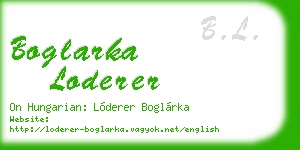 boglarka loderer business card