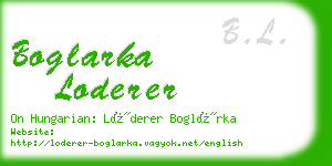 boglarka loderer business card